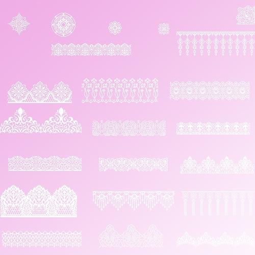 雅典蕾絲透明花邊小圖標大全（345個）PNG