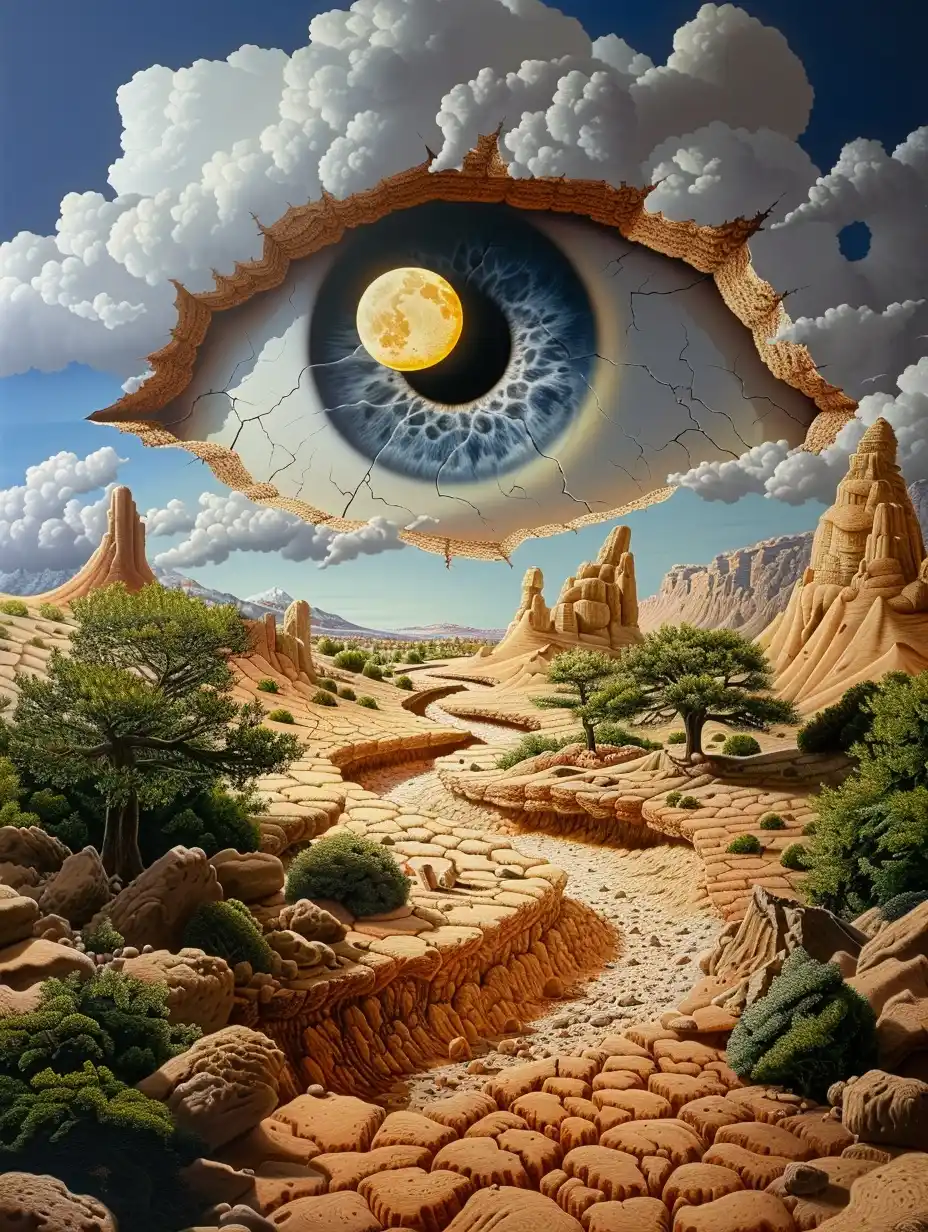 Surreal Looping Zllner Nightmares Midjourney提示词