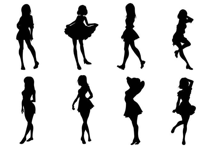 女人矢量图标