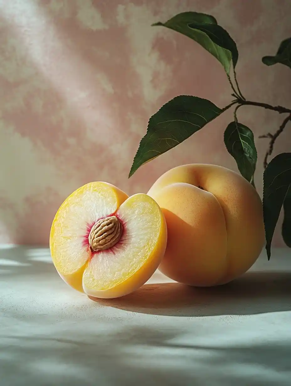 Macro Peach Photography Midjourney提示词