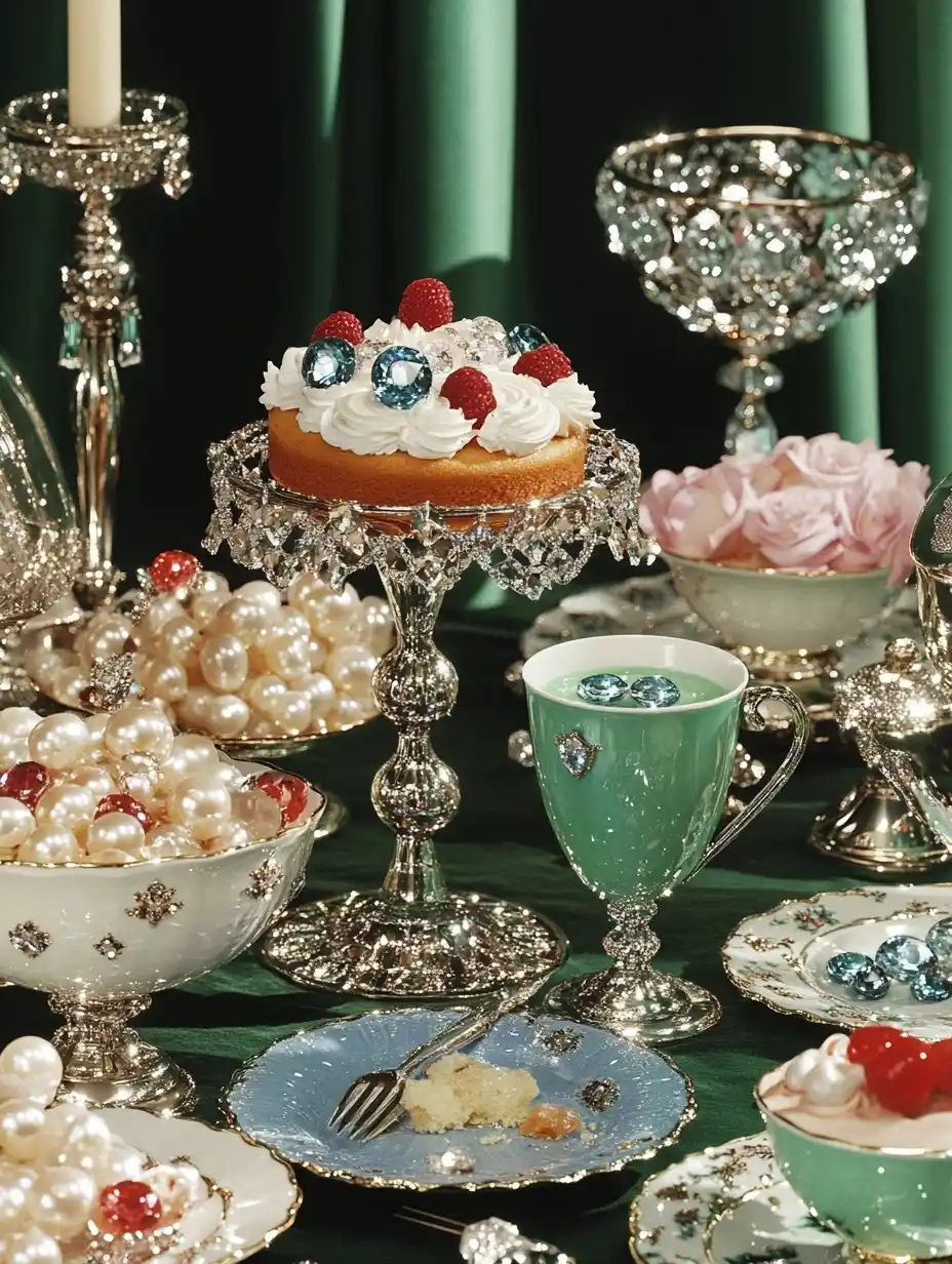Tiffany Table Setting Photography Midjourney提示词