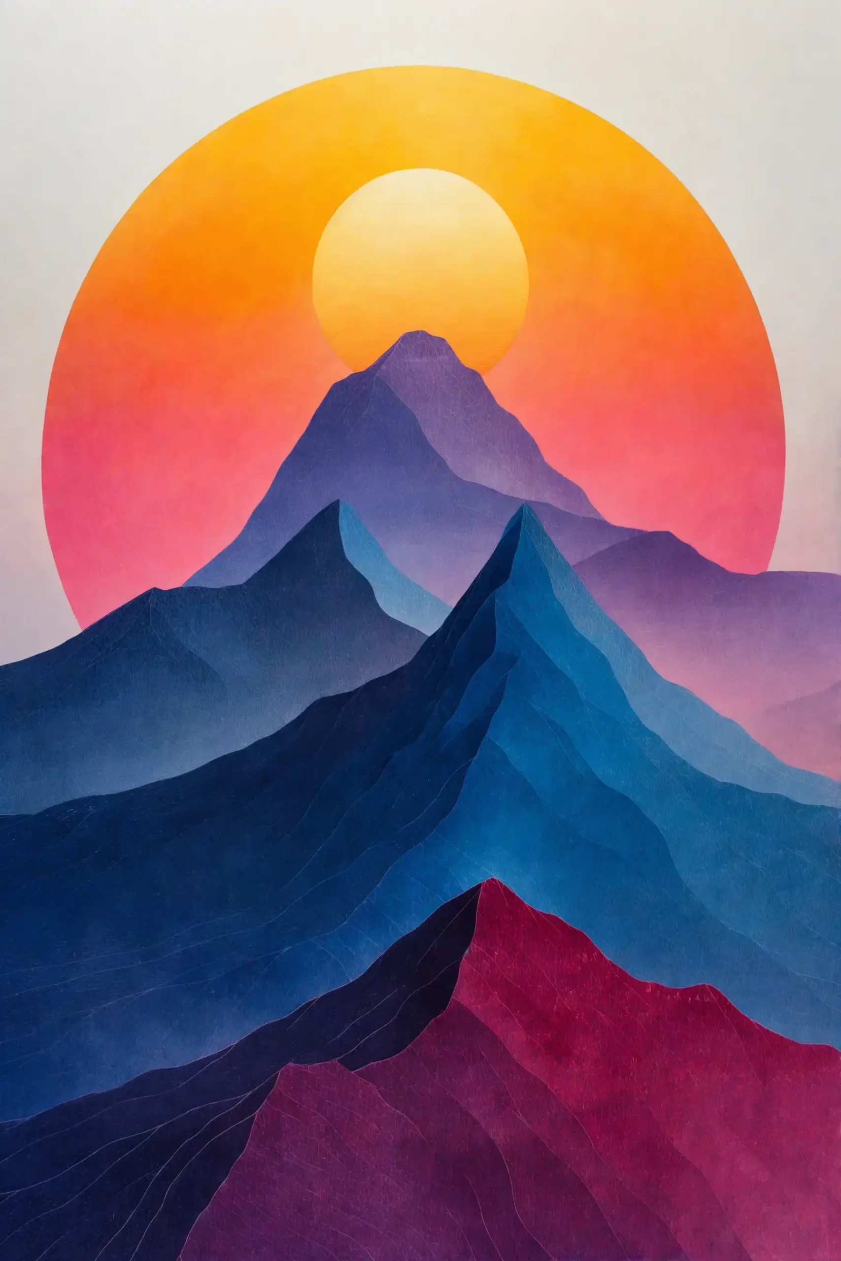 Abstract Wutong Sunrise Midjourney 提示词生成效果