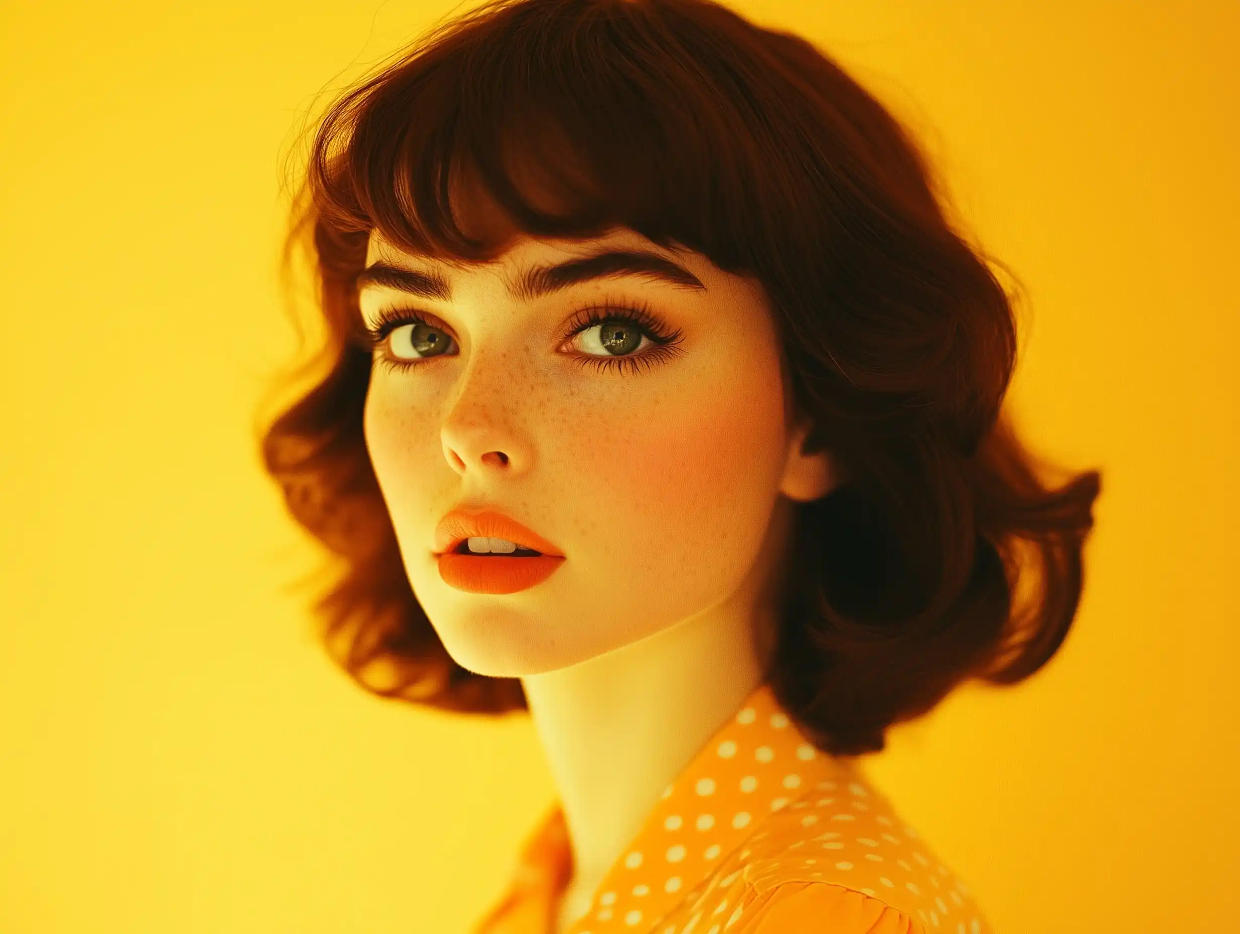 Lily Collins in Kodak Gold Midjourney提示词