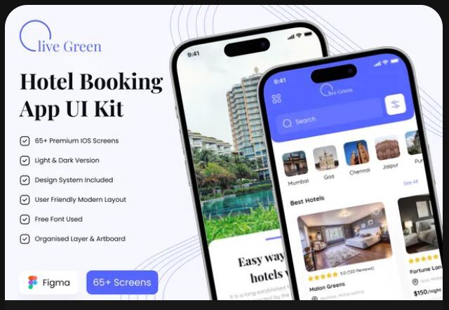 Hotel Booking App UI Kit