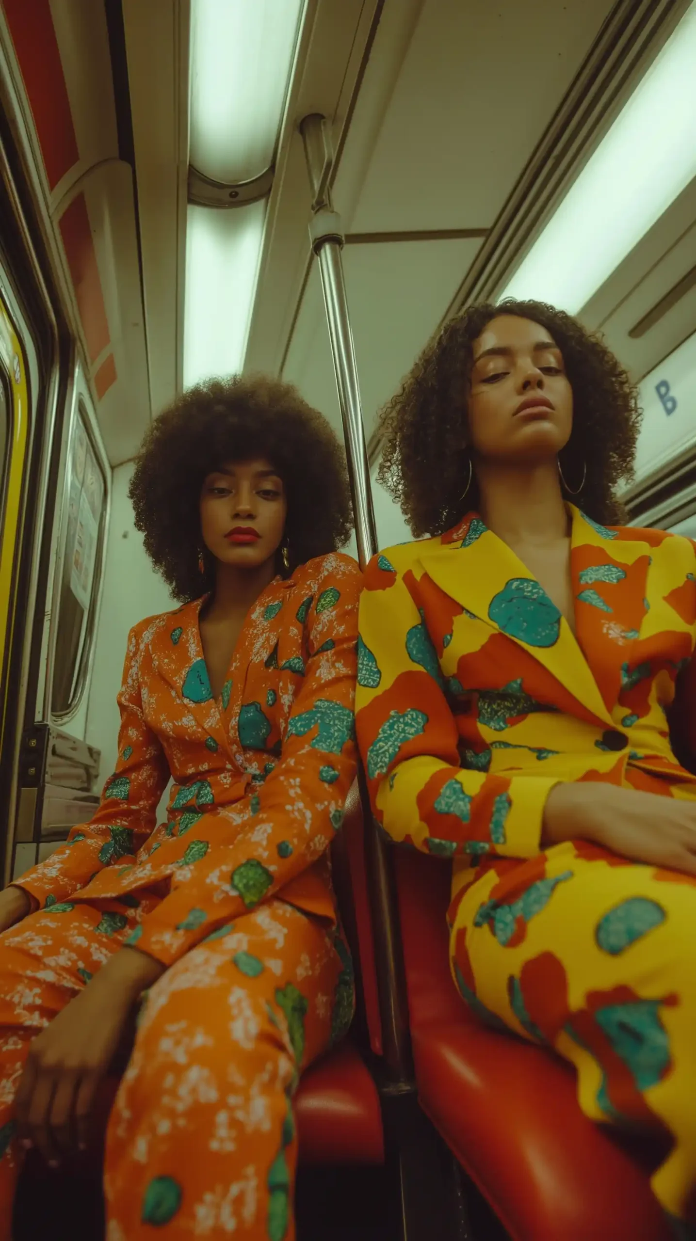 Maximalist Fashion in Subway Midjourney提示词