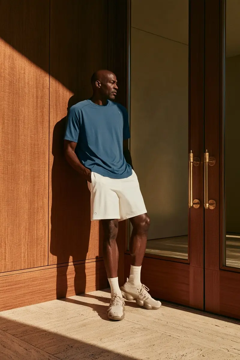 Athletic Man Fashion Editorial Midjourney提示词