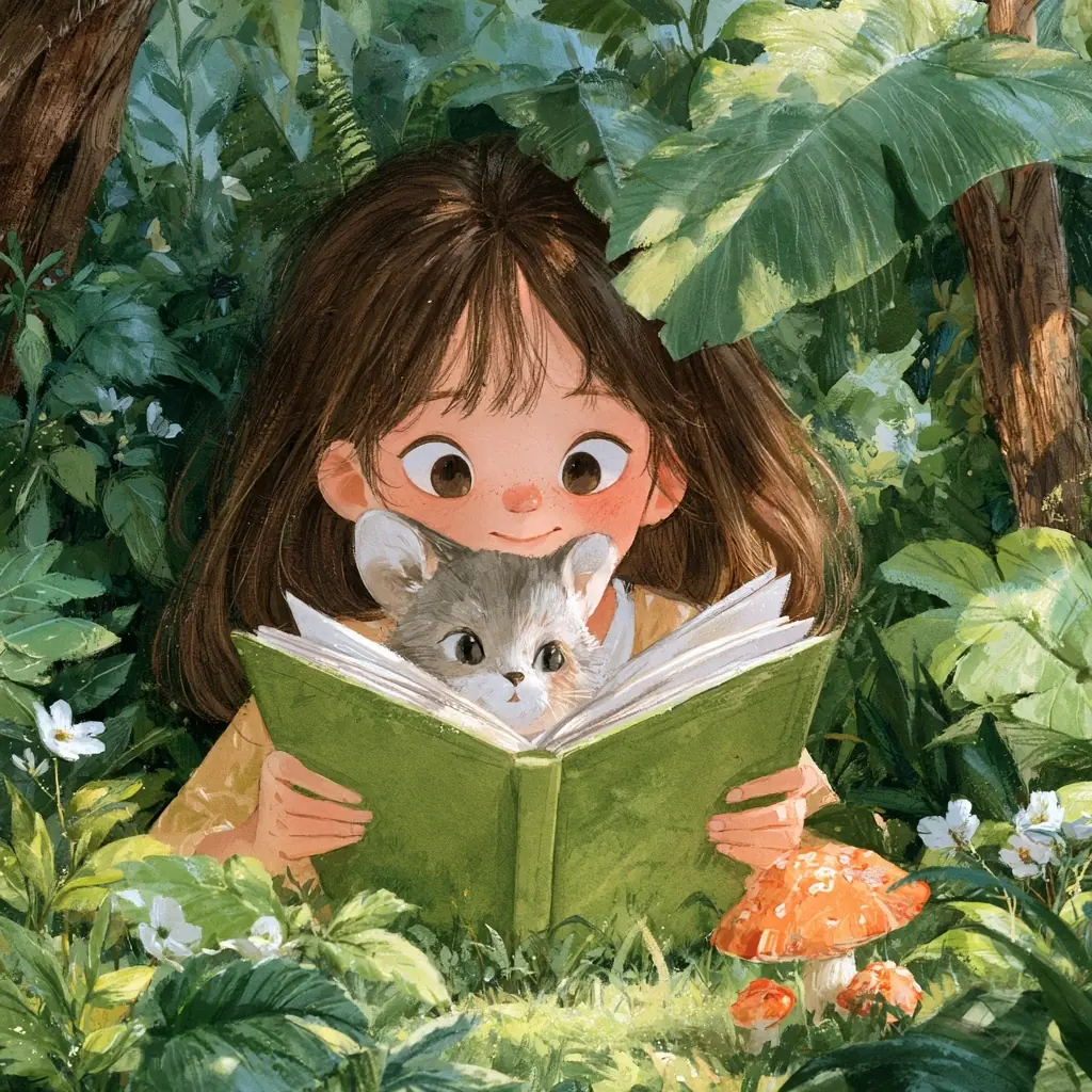 Watercolor Children Book Illustration Midjourney提示词
