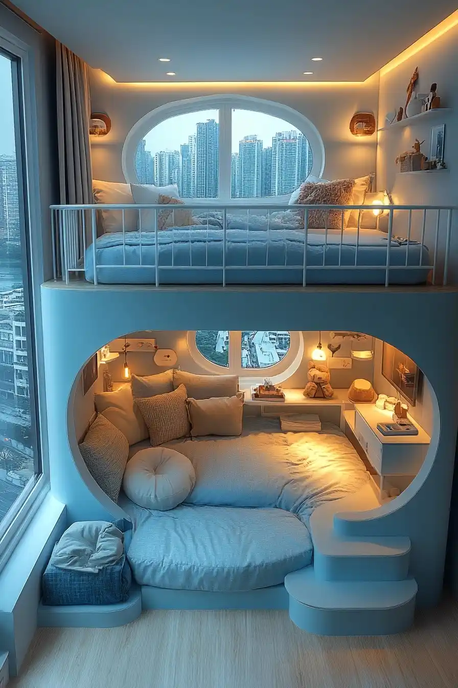 Birds Eye View Interior Midjourney 提示词生成效果