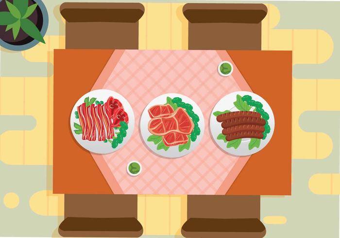 从上面例证的免费熟食店视图