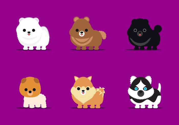 免费博美犬矢量