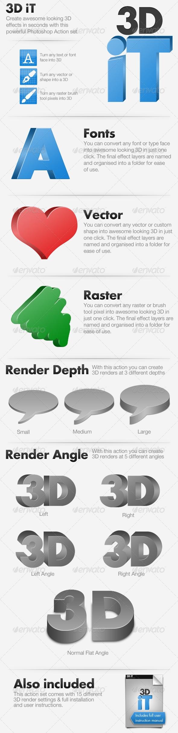 GraphicRiver&nbsp;制作的PS系列动作之八----3D立体特效(含MAC系统动作)&nbsp;&nbsp;&nbsp;&nbsp;&nbsp;