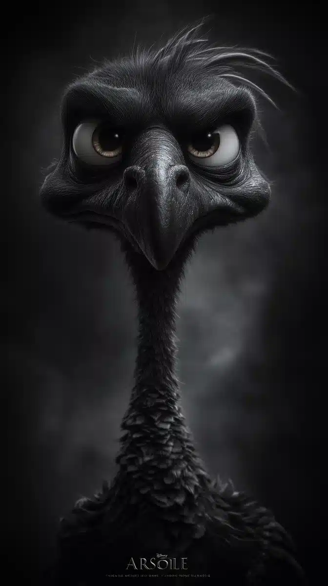 3D Pixar Bird Character Midjourney提示词