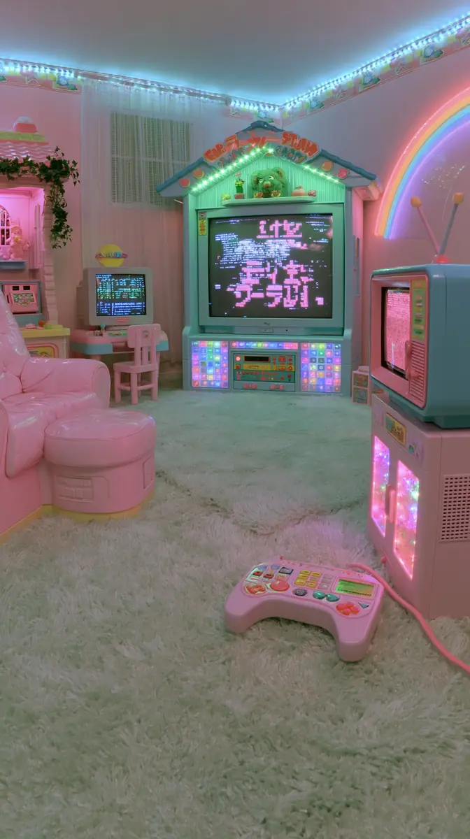Nostalgic 1990s Play Set Midjourney提示词