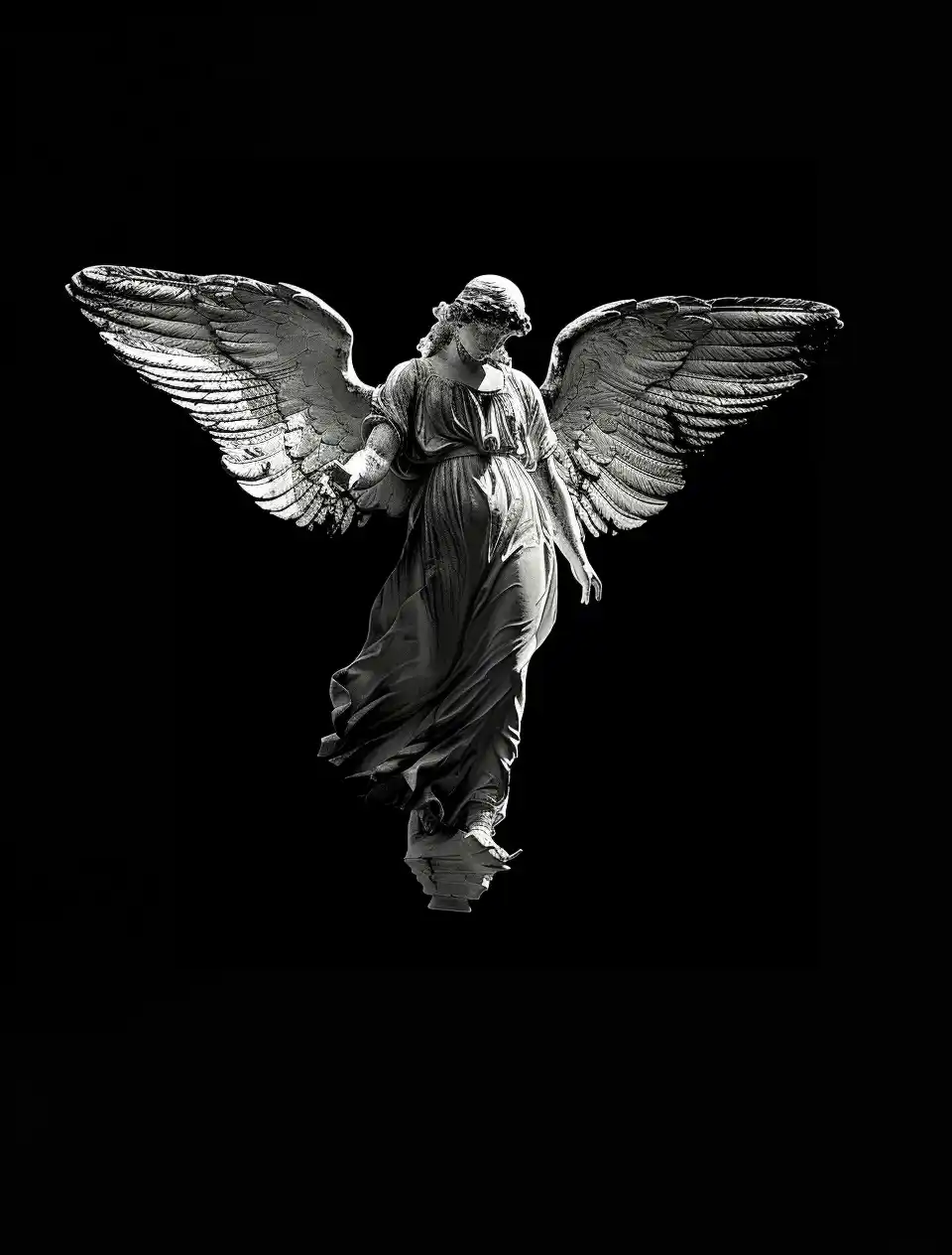Hyper Realistic Angel Portrait Midjourney提示词