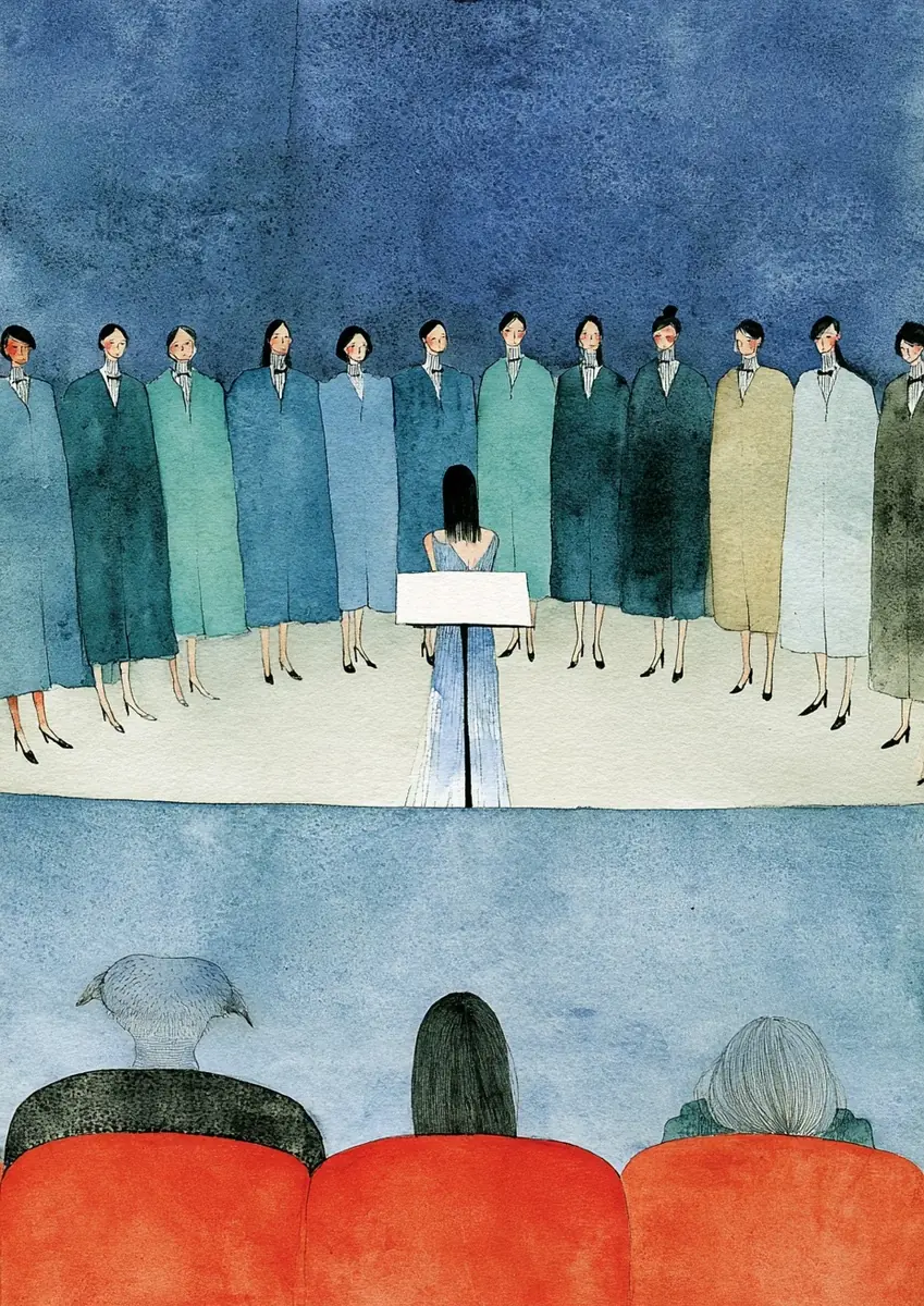 Tailor Graduation Ceremony Stage Midjourney提示词