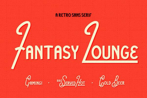 Fantasy Lounge Retro Sans Serif