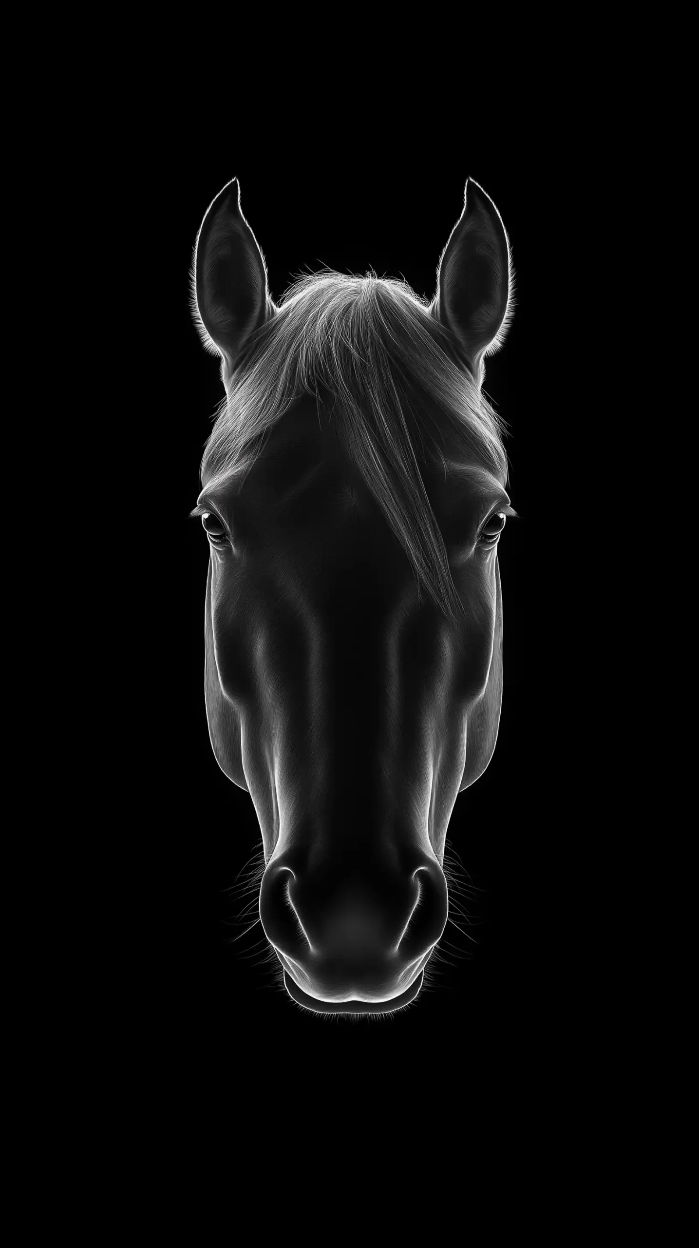Photorealistic Horse Portrait Midjourney提示词