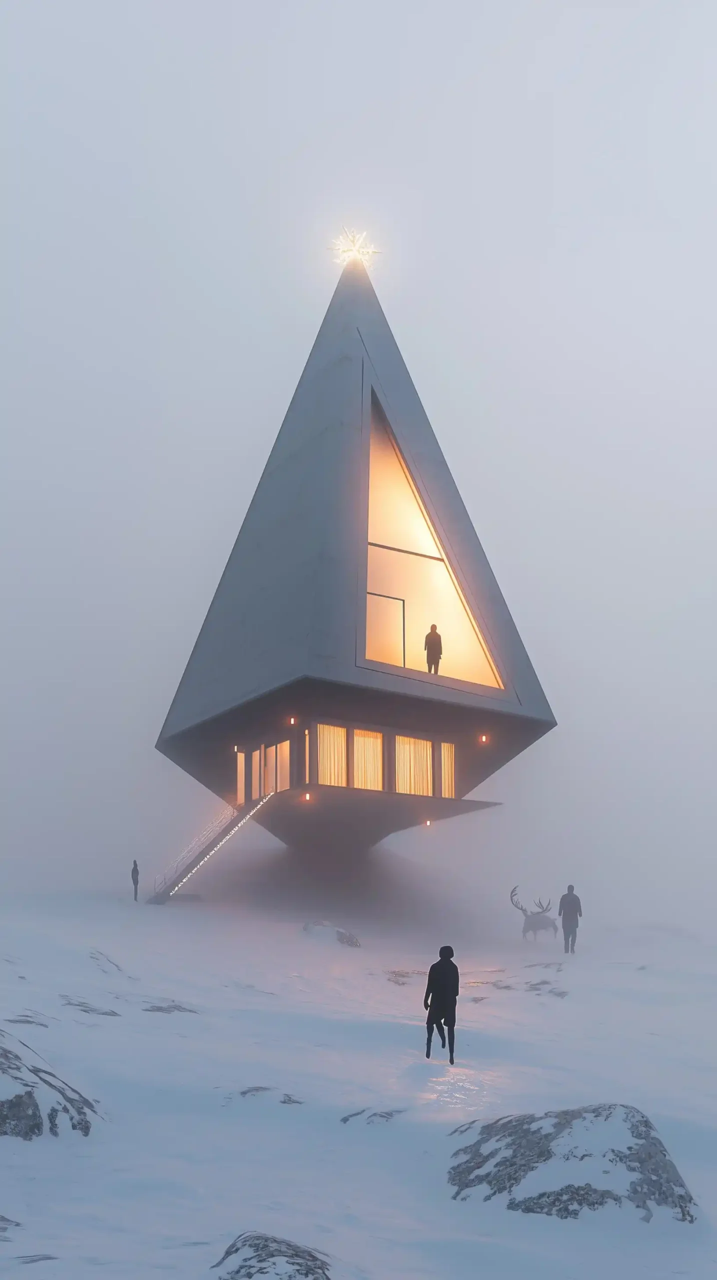Pyramid Tree Pavilion Design Midjourney提示词