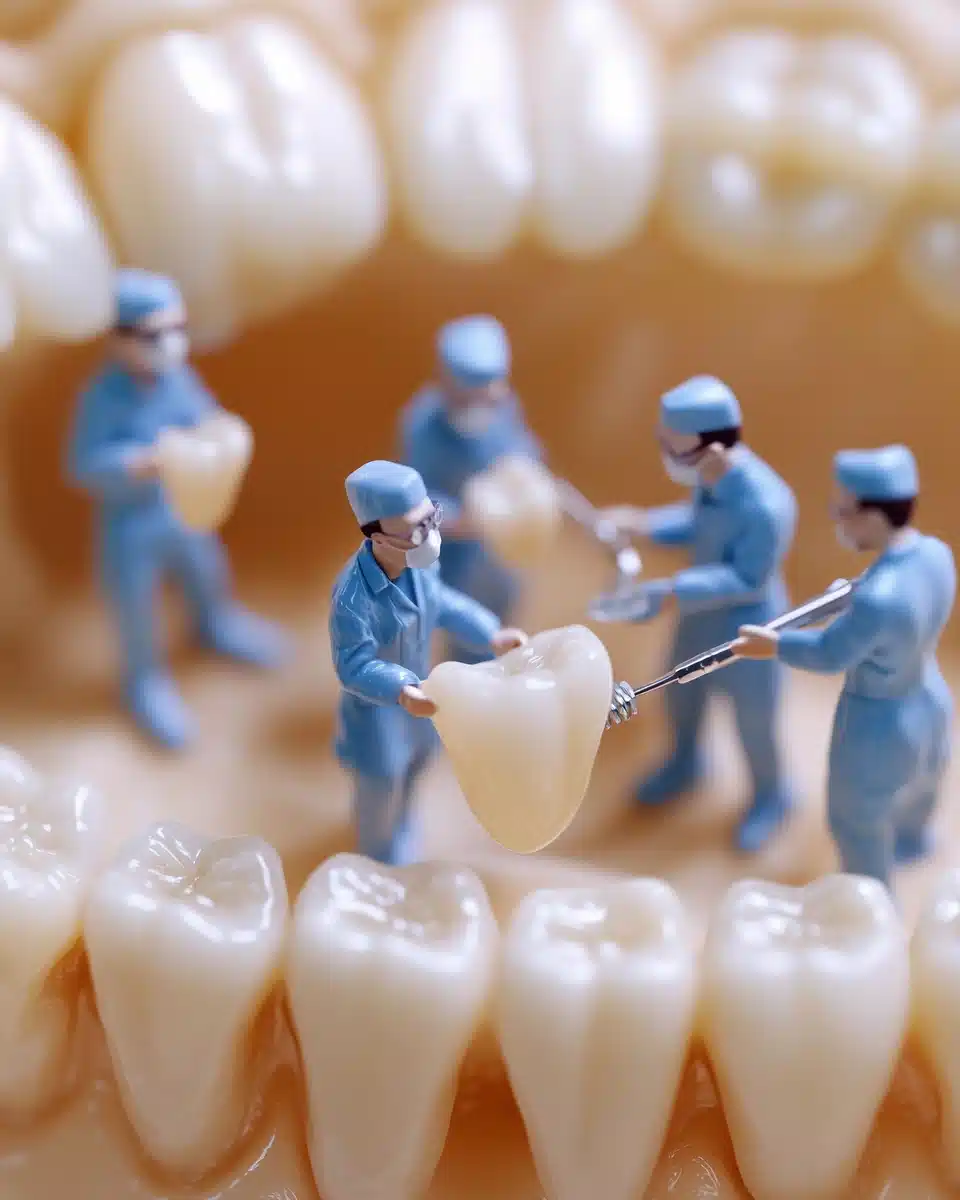 Micro Dentists at Work Midjourney提示词