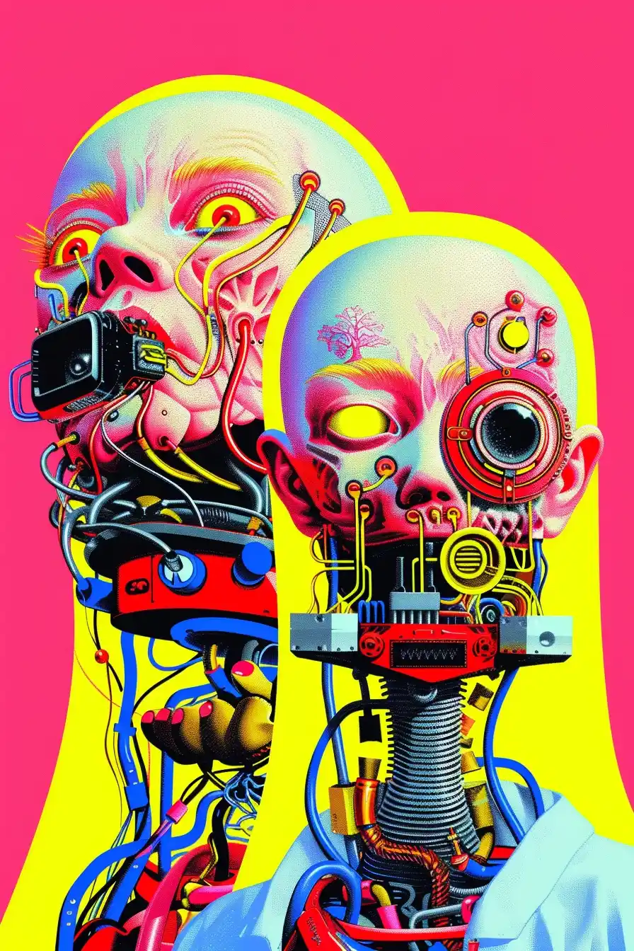 Futuristic Renaissance Faces Midjourney提示词