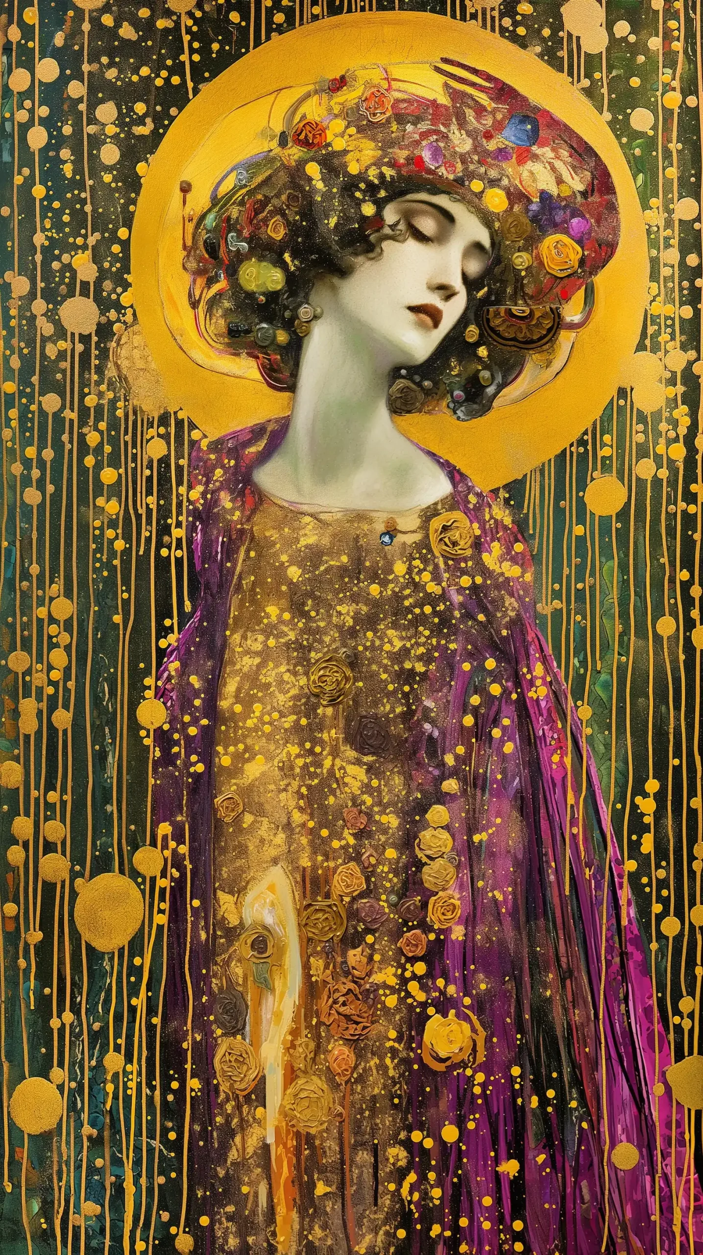 Raw Chaos Klimt Inspired Midjourney提示词