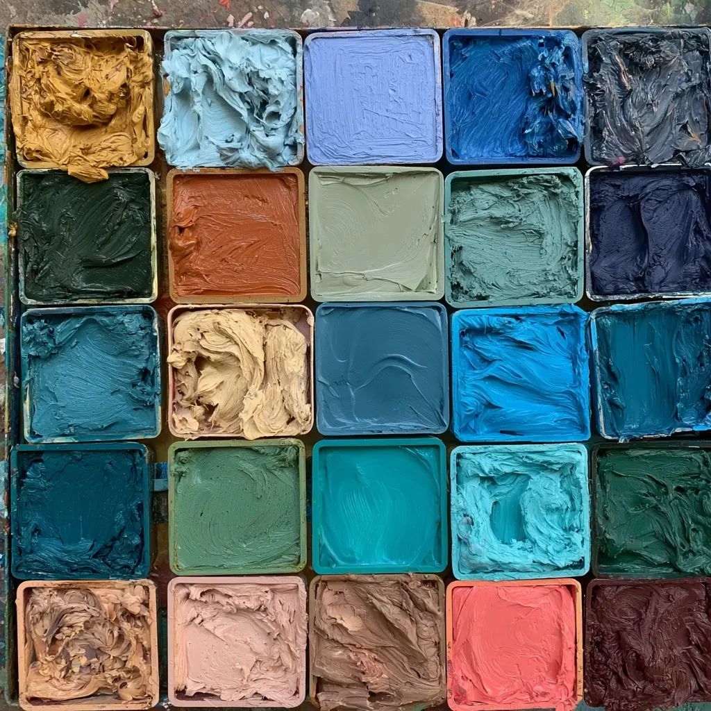 Paint Artist Palette Midjourney提示词