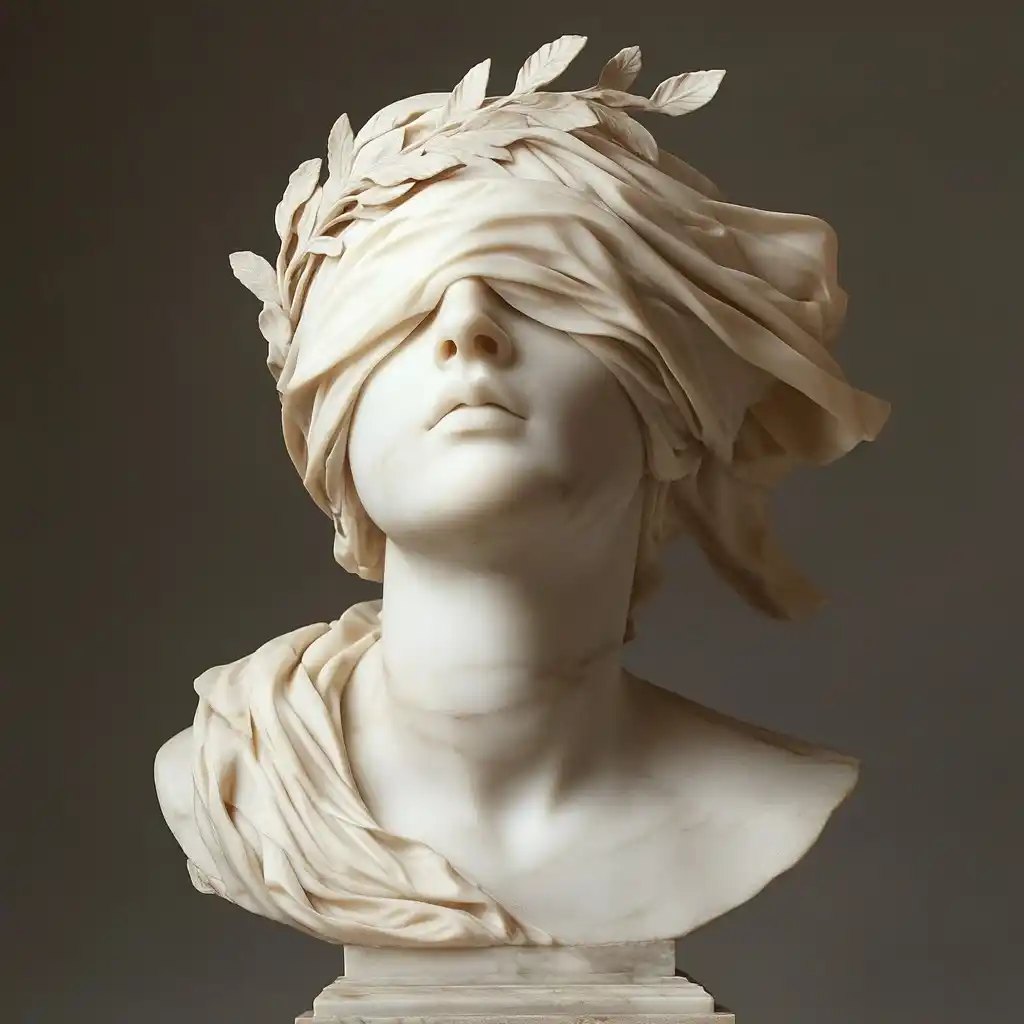 Marble Greek Woman Sculpture Midjourney提示词