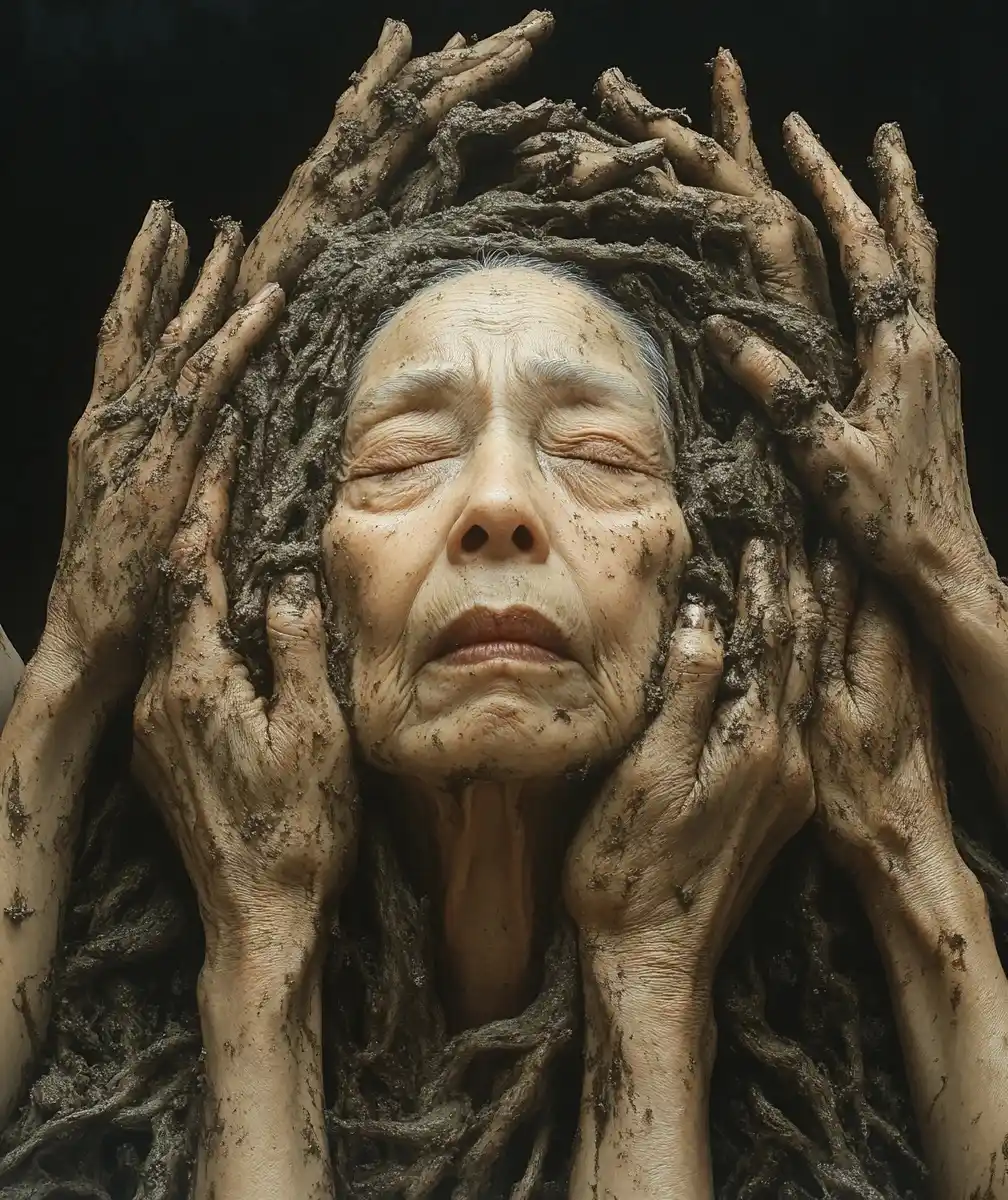 Mud-Covered Women by Yamamoto Midjourney提示词