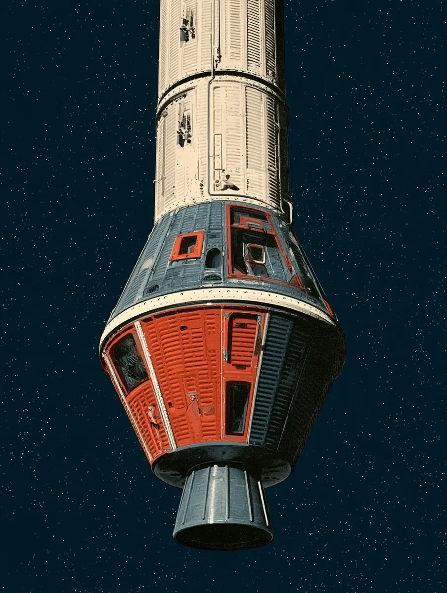 Gemini Space Capsule 1965 Midjourney提示词