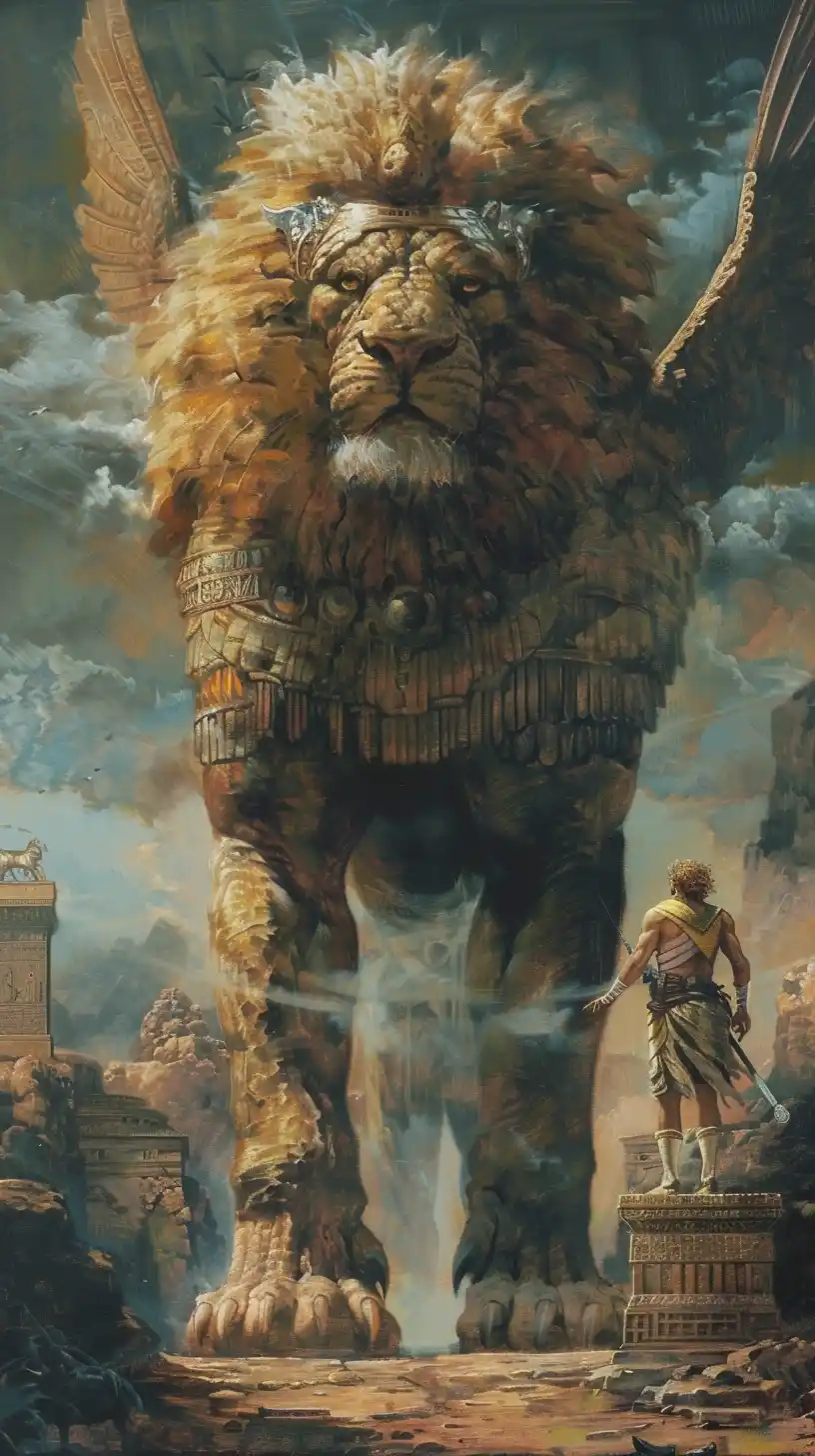 Epic Heroes Triumphing Oil Renaissance Midjourney提示词