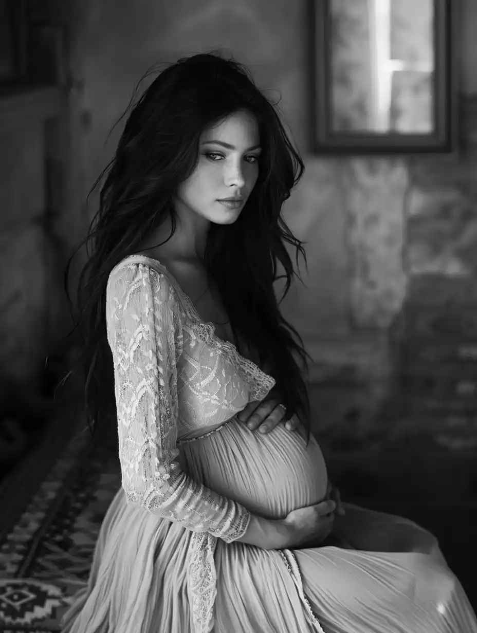 Raw Italian Maternity Portrait Midjourney 提示词生成效果