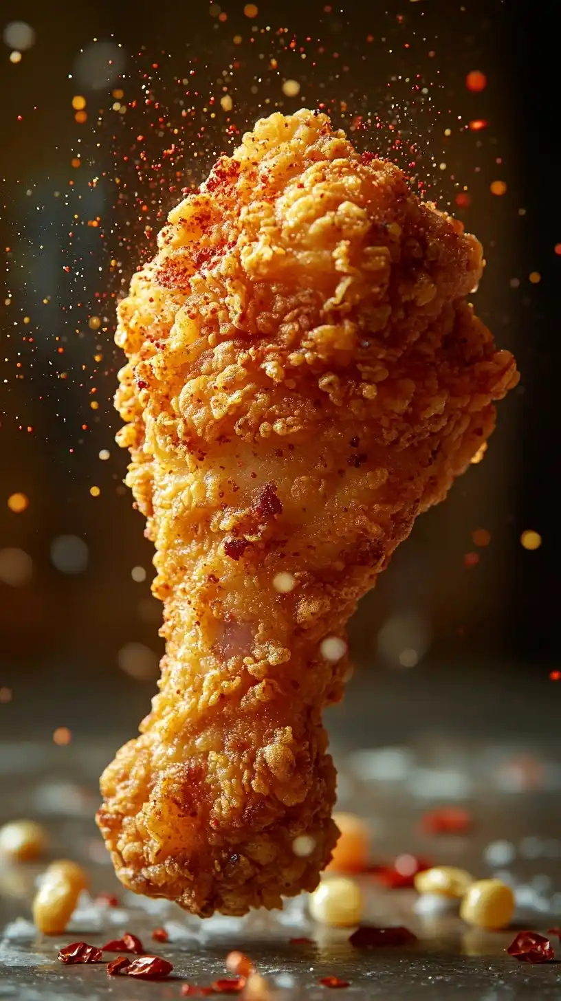 Crispy Chicken Leg Still Life Midjourney提示词