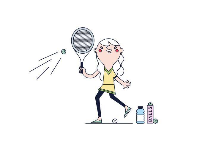 免费网球矢量