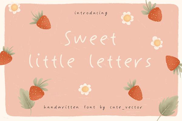 Sweet little letters Summer font