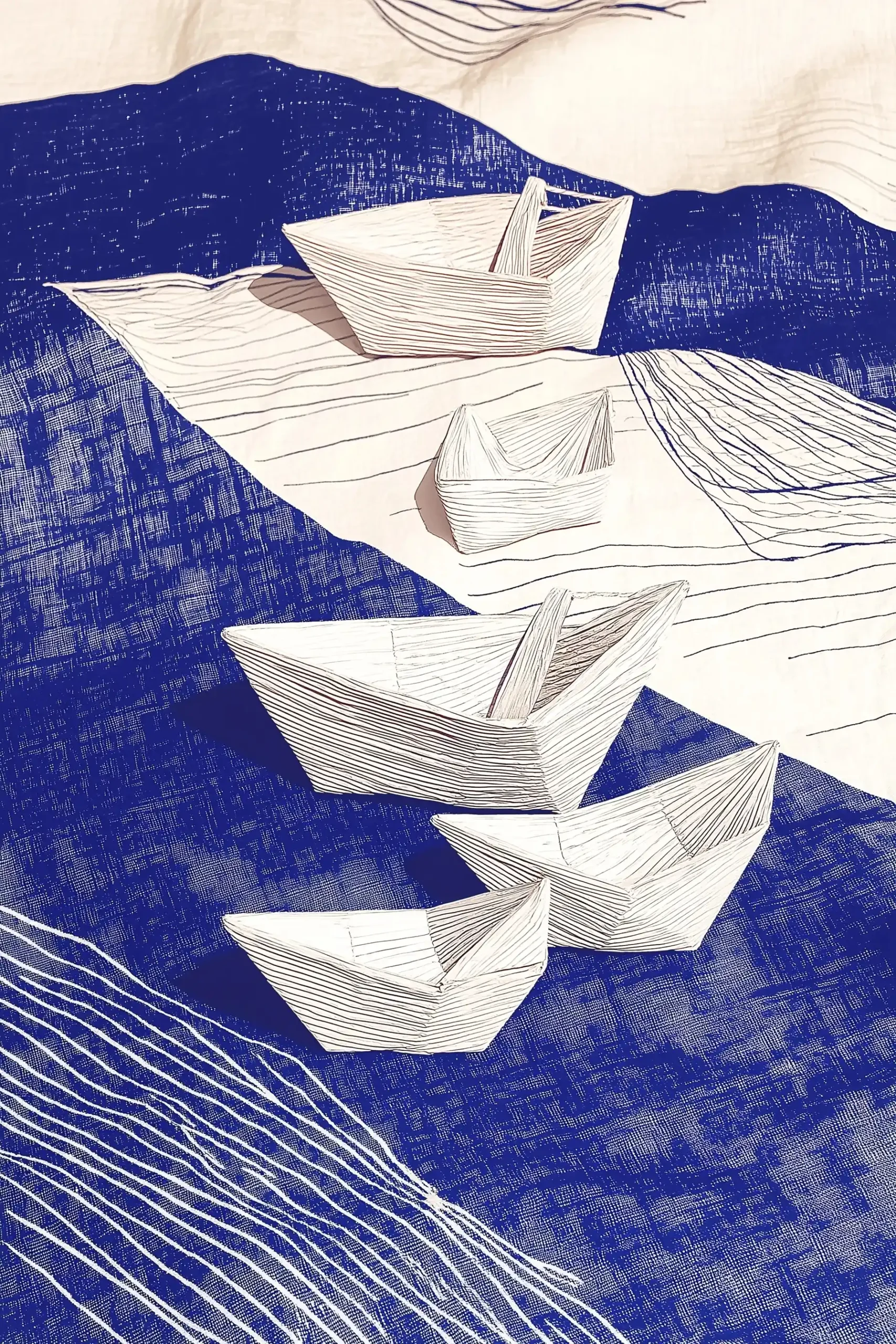 Biro Boats on Lake Midjourney提示词