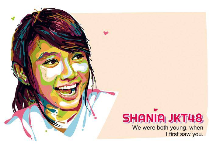 Shania JKT48  - 波普艺术肖像