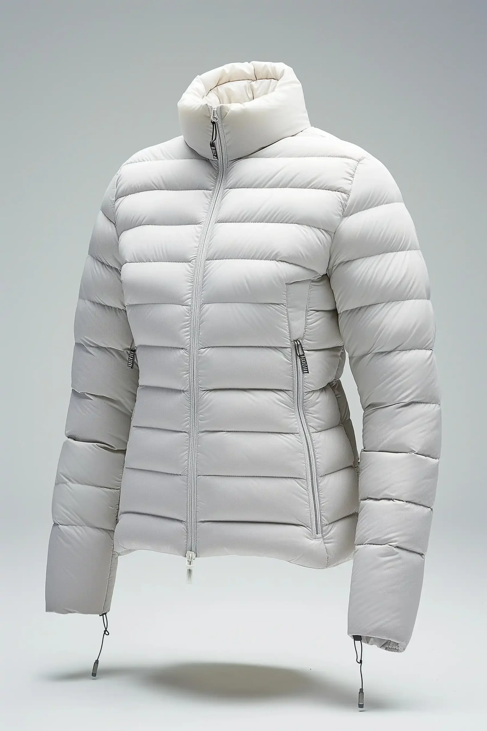 Floating Down Jacket Ad Midjourney提示词