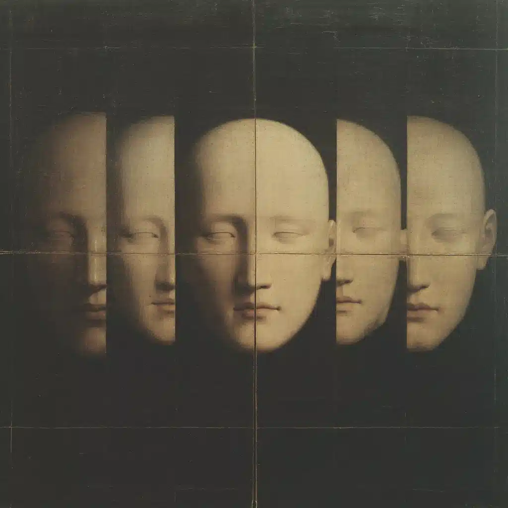 Hyperrealistic Four-Eyed Sculptures Midjourney提示词
