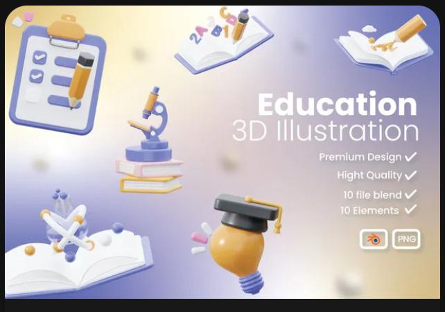 Education - 3d Cute Education