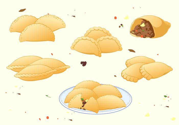 Empanadas免费矢量
