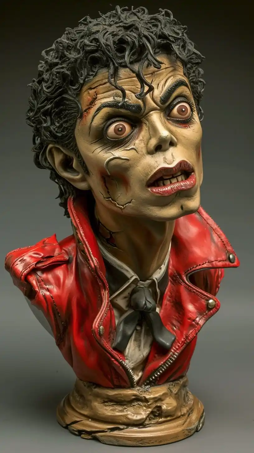 Thriller Caricature Sculpture Midjourney提示词