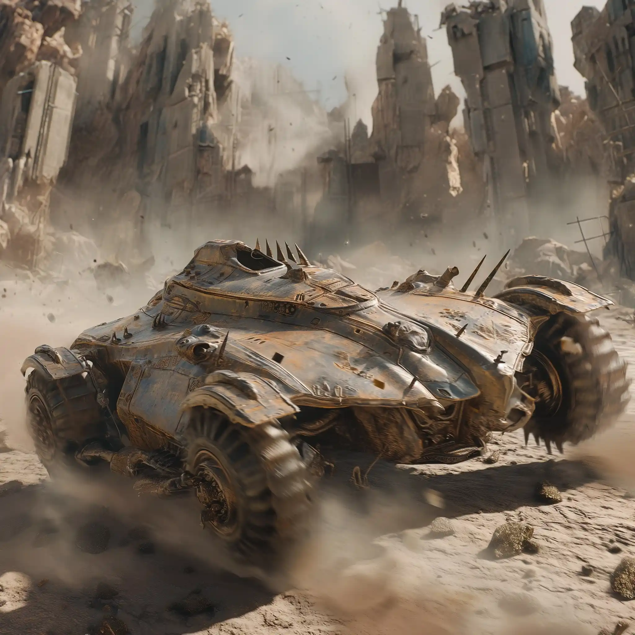 Rusty Alien War Machine Midjourney提示词