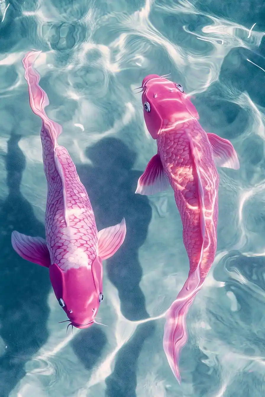 Hyper-Realistic Koi in Water Midjourney提示词