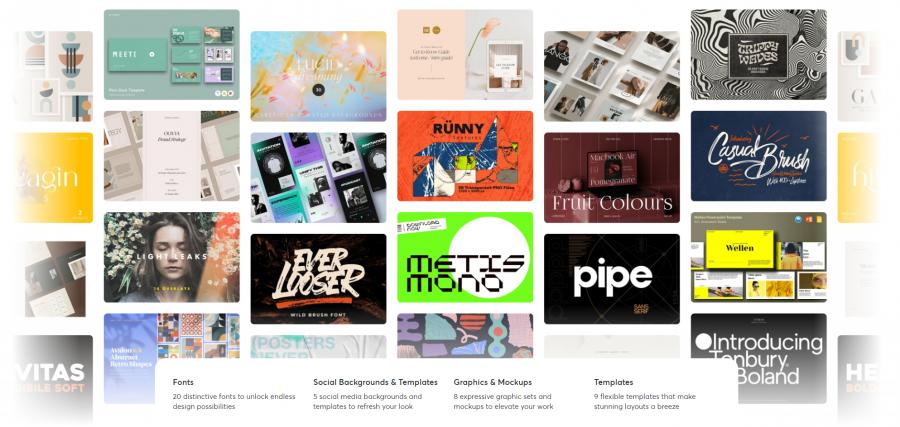 2023年的6月creativemarket.com网站分享价值高达 1000 美元的素材资源打包下载