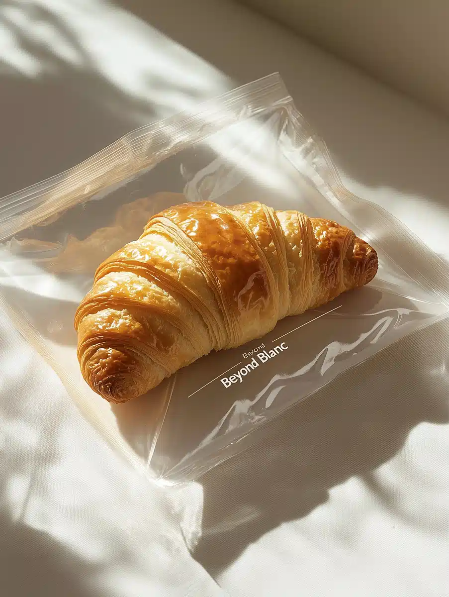 Minimalist Croissant in Bag Midjourney提示词