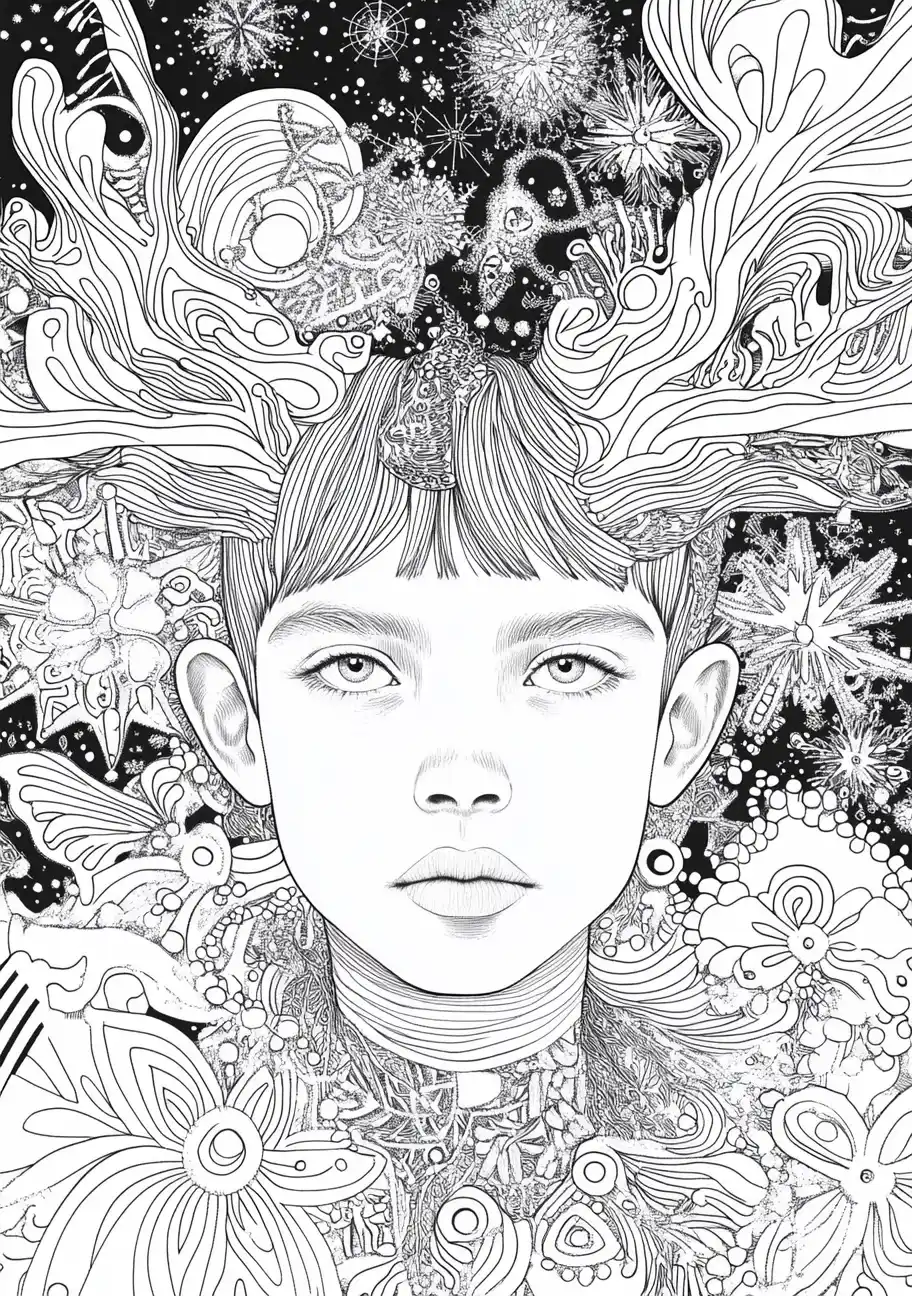 Smi Boy Line Art Midjourney提示词