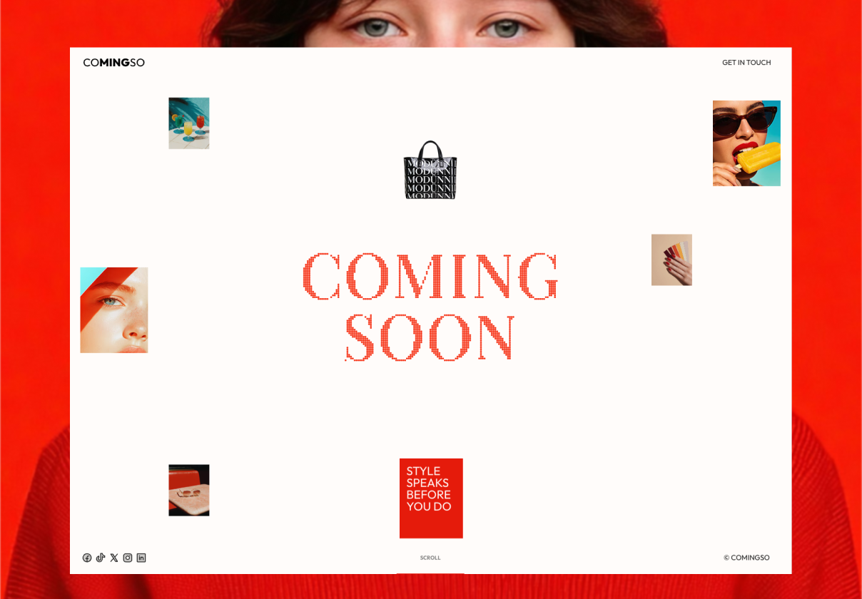 即将上线页面模板（Framer/Webflow），Coming Soon Page Template