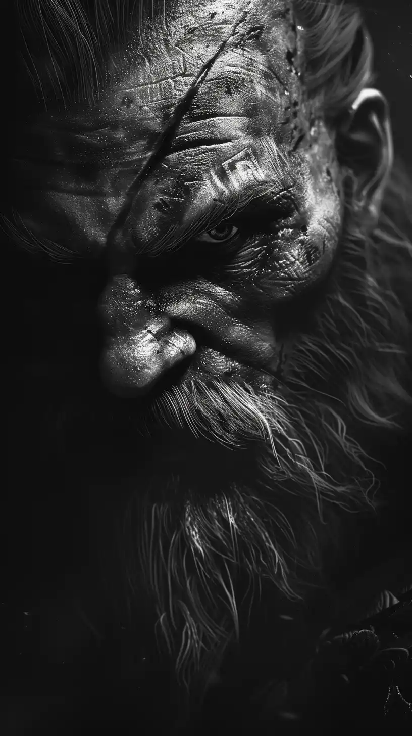 Realistic Warrior Portrait Midjourney 提示词生成效果