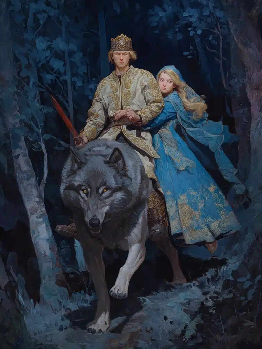 Slavic Mythology Oil Painting Midjourney提示词