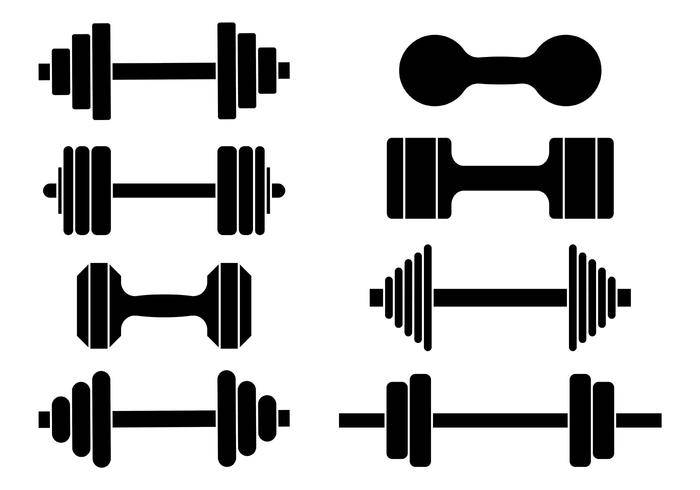 免费的哑铃图标矢量
